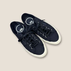 Superga Navy Blue Canvas Sneakers Flat Size Womens 6